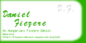 daniel ficzere business card