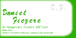 daniel ficzere business card